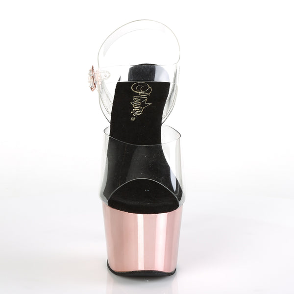ADORE-708 Plateau Sandaletten Rose Gold | Pleaser