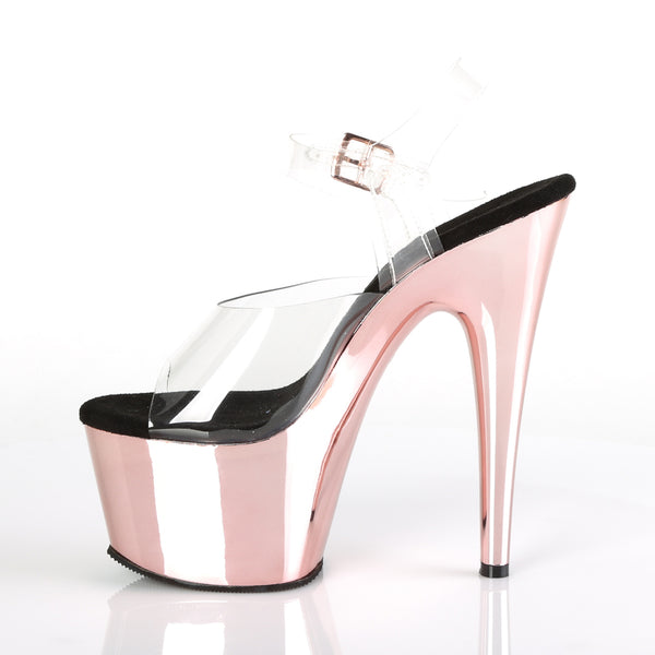 ADORE-708 Plateau Sandaletten Rose Gold | Pleaser
