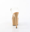 ADORE-708 Plateau Sandaletten Braun Lack von Pleaser – Ansicht 4