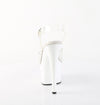 ADORE-708 Plateau Sandaletten Weiß/Transparent | Pleaser