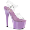ADORE-708 Plateau Sandaletten Violett Lack von Pleaser