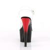 ADORE-708BR Plateau Sandaletten - Schwarz Rot | Pleaser