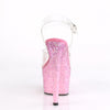 ADORE-708CF Plateau Sandaletten - Pink Konfetti | Pleaser
