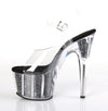 ADORE-708CG Plateau Sandaletten Schwarz | Pleaser