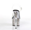 ADORE-708CG Plateau Sandaletten Silber | Pleaser