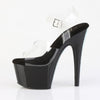ADORE-708CRS-2 Plateau Sandaletten Schwarz Strasssteine von Pleaser – Ansicht 3