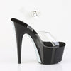 ADORE-708CRS-2 Plateau Sandaletten Schwarz Strasssteine von Pleaser – Ansicht 5