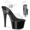 ADORE-708CRS-2 Plateau Sandaletten Schwarz Strasssteine von Pleaser