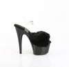 ADORE-708FUR Sandalette Plateauschuhe Schwarz von Pleaser – Ansicht 5
