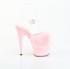 ADORE-708FUR Sandalette Plateauschue Rosa von Pleaser – Ansicht 5