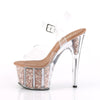 ADORE-708G Plateau Sandaletten Rose Gold | Pleaser