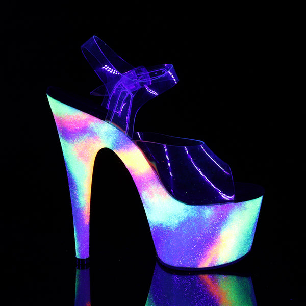 ADORE-708GXY Plateau Sandaletten Mehrfarbig UV | Pleaser