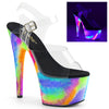 ADORE-708GXY Plateau Sandaletten Mehrfarbig UV | Pleaser