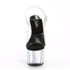 ADORE-708HGI Plateau Sandaletten Silber von Pleaser – Ansicht 2