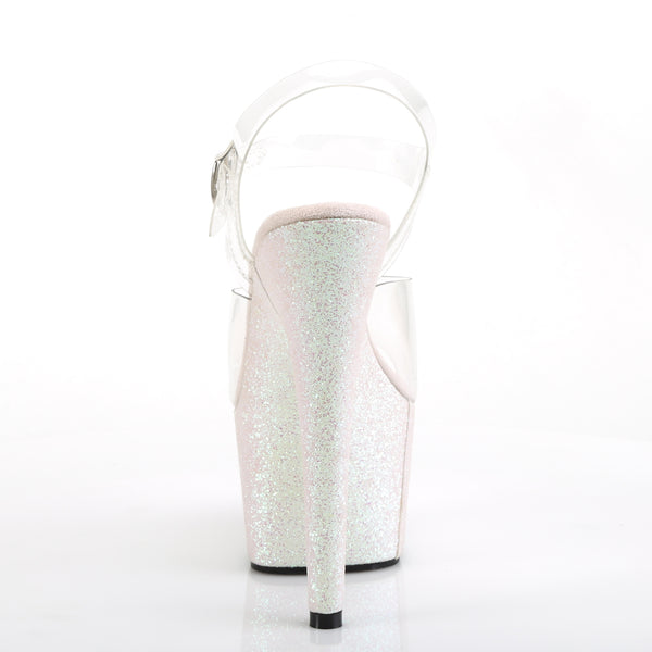 ADORE-708HMG Plateau Sandaletten Opal Rosa von Pleaser – Ansicht 4