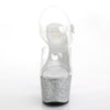 ADORE-708HMG Plateau Sandaletten Silber von Pleaser – Ansicht 2