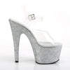 ADORE-708HMG Plateau Sandaletten Silber von Pleaser – Ansicht 5