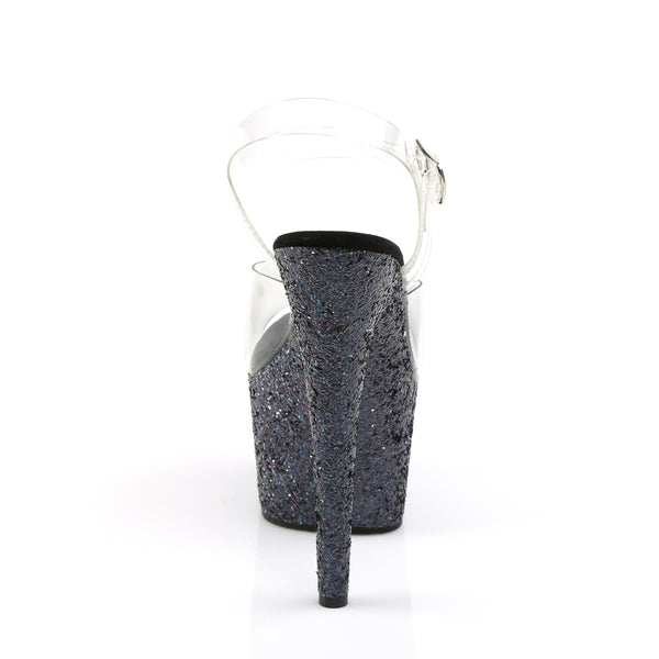 ADORE-708LG Plateau Sandaletten - Schwarz von Pleaser – Ansicht 4