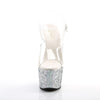 ADORE-708LG Plateau Sandaletten Silber | Pleaser