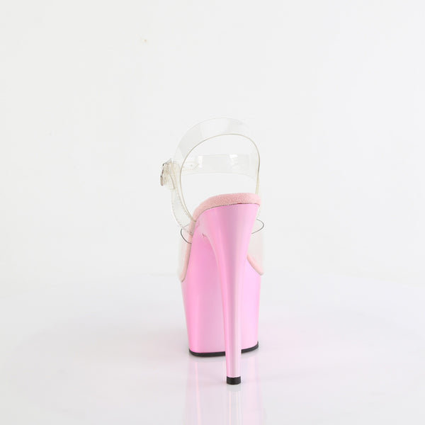 ADORE-708LQ - Plateau High Heel Sandaletten - Pink Schimmer von Pleaser – Ansicht 4