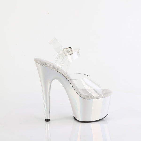 ADORE-708LQ - Plateau High Heel Sandaletten - Weiß von Pleaser – Ansicht 5