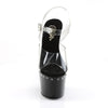 ADORE-708LS Plateau Sandaletten Transparent/Schwarz von Pleaser – Ansicht 2
