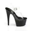 ADORE-708LS Plateau Sandaletten Transparent/Schwarz von Pleaser – Ansicht 5