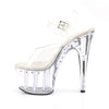 ADORE-708LS Plateau Sandaletten - Transparent von Pleaser – Ansicht 3