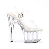 ADORE-708LS Plateau Sandaletten - Transparent von Pleaser – Ansicht 5