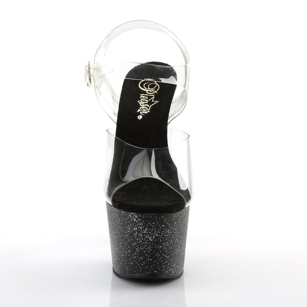 ADORE-708MG Plateau Sandaletten Schwarz von Pleaser – Ansicht 2