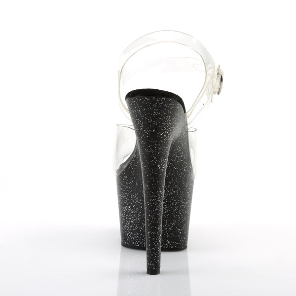 ADORE-708MG Plateau Sandaletten Schwarz von Pleaser – Ansicht 4