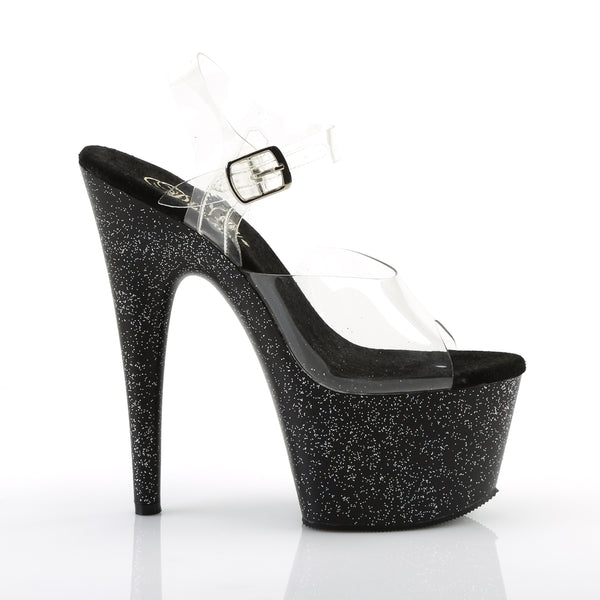 ADORE-708MG Plateau Sandaletten Schwarz von Pleaser – Ansicht 5