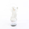 ADORE-708MLS Sandalette Plateauschuhe Transparent | Pleaser