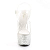 ADORE-708MR-5 Plateau Sandaletten transparent-silber von Pleaser – Ansicht 2