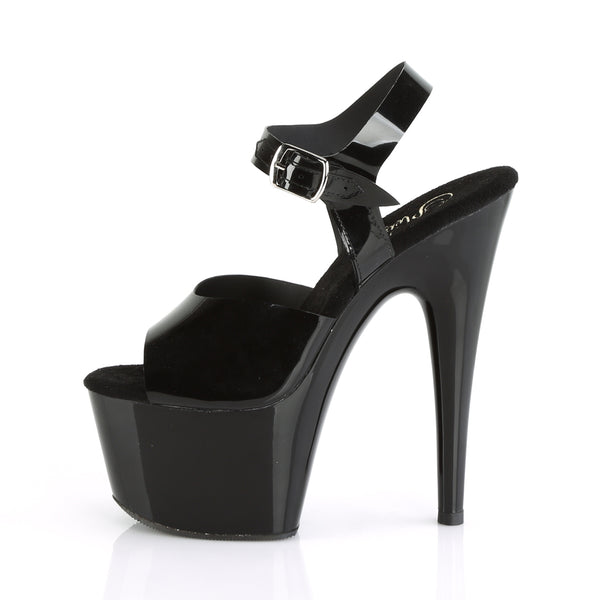 ADORE-708N Plateau Sandaletten - Schwarz von Pleaser – Ansicht 3