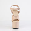 ADORE-708N Plateau Sandaletten Beige Lack von Pleaser – Ansicht 2