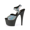 ADORE-708N-DT Plateau Sandaletten Schwarz Grau Holo | Pleaser