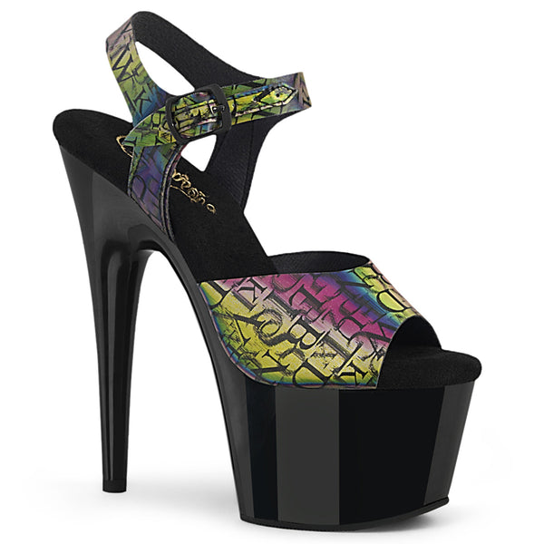 ADORE-708N-LTP Plateau Sandaletten Mehrfarbig/Schwarz von Pleaser
