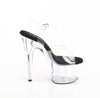 ADORE-708PREM Plateau Sandaletten Transparent Schwarz TPU von Pleaser – Ansicht 5