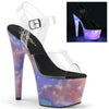 ADORE-708REFL Plateau Sandaletten Galaxy Reflektor von Pleaser