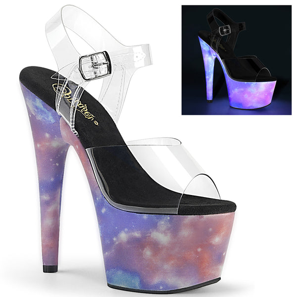 ADORE-708REFL Plateau Sandaletten Galaxy Reflektor von Pleaser