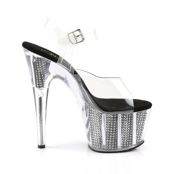 ADORE-708SRS Plateau Sandaletten - Schwarz von Pleaser – Ansicht 5