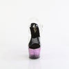ADORE-708SS Plateau Sandaletten Schwarz/PinkGlitzer | Pleaser