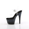 ADORE-708SS Plateau Sandaletten - Schwarz Glanz von Pleaser – Ansicht 3