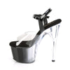 ADORE-708T-1 Plateau Sandaletten Schwarz/Transparent von Pleaser – Ansicht 3