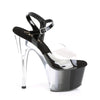 ADORE-708T-1 Plateau Sandaletten Schwarz/Transparent von Pleaser – Ansicht 5