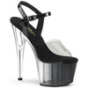 ADORE-708T-1 Plateau Sandaletten Schwarz/Transparent von Pleaser