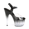 ADORE-708T-2 Plateau Sandaletten Schwarz/Transparent von Pleaser – Ansicht 5
