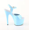 ADORE-709 Plateau Sandaletten Hell Blau Lack von Pleaser – Ansicht 5