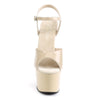 ADORE-709 Plateau Sandaletten Lack Creme | Pleaser